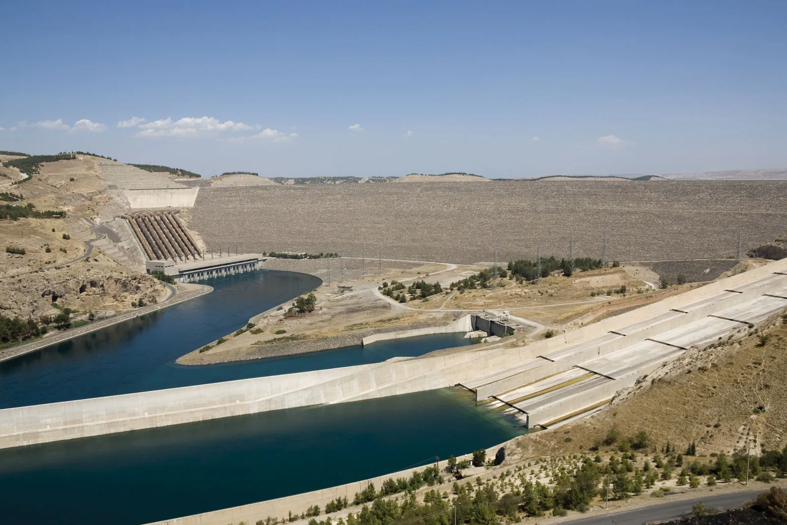 Ataturk Dam Euphrates River Turkey