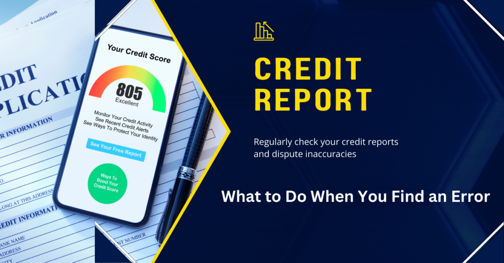 What to Do When You Find an Error in credit report