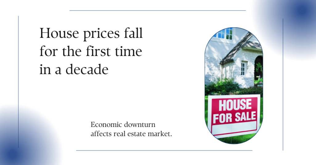 House Prices Fall a Decade Past