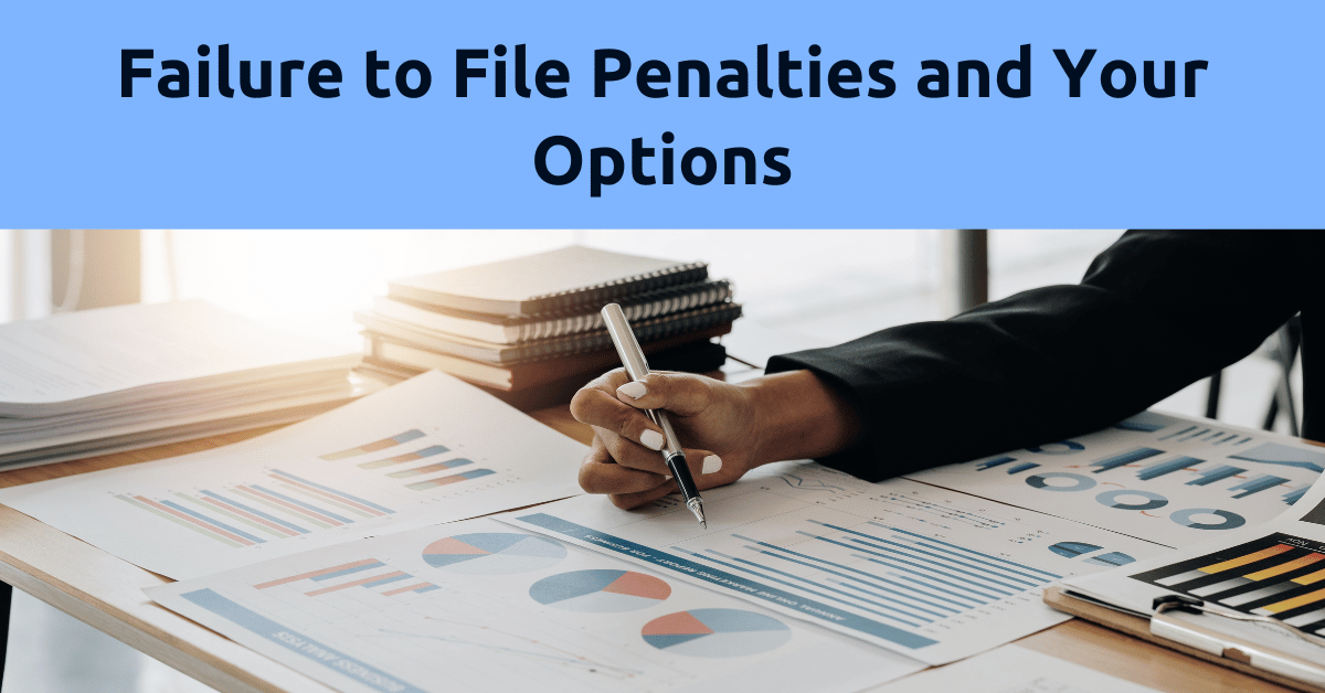 Failure to File Penalties Interest and Your Options